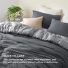 image:imageBedsure King Comforter Set Dark Green Soft Prewashed Bedding for All Seasons 3 Pieces GentleSoft Bed Set 1 Lightweight Comforter 104x90 and 2 Pillowcases 20x3636  Dark GrayGray