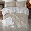 image:imageBedsure King Comforter Set Dark Green Soft Prewashed Bedding for All Seasons 3 Pieces GentleSoft Bed Set 1 Lightweight Comforter 104x90 and 2 Pillowcases 20x3634  NavyBlue