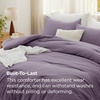 image:imageBedsure King Comforter Set Dark Green Soft Prewashed Bedding for All Seasons 3 Pieces GentleSoft Bed Set 1 Lightweight Comforter 104x90 and 2 Pillowcases 20x3610  Grayish Purple