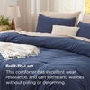 image:imageBedsure King Comforter Set Dark Green Soft Prewashed Bedding for All Seasons 3 Pieces GentleSoft Bed Set 1 Lightweight Comforter 104x90 and 2 Pillowcases 20x3609  Navy