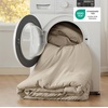 image:imageBedsure King Comforter Set Dark Green Soft Prewashed Bedding for All Seasons 3 Pieces GentleSoft Bed Set 1 Lightweight Comforter 104x90 and 2 Pillowcases 20x3623  Sand