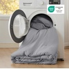 image:imageBedsure King Comforter Set Dark Green Soft Prewashed Bedding for All Seasons 3 Pieces GentleSoft Bed Set 1 Lightweight Comforter 104x90 and 2 Pillowcases 20x3605  Grey