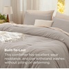 image:imageBedsure King Comforter Set Dark Green Soft Prewashed Bedding for All Seasons 3 Pieces GentleSoft Bed Set 1 Lightweight Comforter 104x90 and 2 Pillowcases 20x3624  Linen