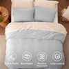 image:imageBedsure King Comforter Set Dark Green Soft Prewashed Bedding for All Seasons 3 Pieces GentleSoft Bed Set 1 Lightweight Comforter 104x90 and 2 Pillowcases 20x3612  Light Grey