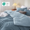 image:imageBedsure King Comforter Set Dark Green Soft Prewashed Bedding for All Seasons 3 Pieces GentleSoft Bed Set 1 Lightweight Comforter 104x90 and 2 Pillowcases 20x3633  Mineral BlueSky