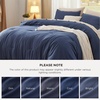 image:imageBedsure King Comforter Set Dark Green Soft Prewashed Bedding for All Seasons 3 Pieces GentleSoft Bed Set 1 Lightweight Comforter 104x90 and 2 Pillowcases 20x3609  Navy