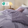image:imageBedsure King Comforter Set Dark Green Soft Prewashed Bedding for All Seasons 3 Pieces GentleSoft Bed Set 1 Lightweight Comforter 104x90 and 2 Pillowcases 20x3632  Grayish PurpleLavender
