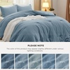 image:imageBedsure King Comforter Set Dark Green Soft Prewashed Bedding for All Seasons 3 Pieces GentleSoft Bed Set 1 Lightweight Comforter 104x90 and 2 Pillowcases 20x3607  Dusty Blue