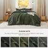 image:imageBedsure King Comforter Set Dark Green Soft Prewashed Bedding for All Seasons 3 Pieces GentleSoft Bed Set 1 Lightweight Comforter 104x90 and 2 Pillowcases 20x3603  Dark Green