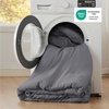 image:imageBedsure King Comforter Set Dark Green Soft Prewashed Bedding for All Seasons 3 Pieces GentleSoft Bed Set 1 Lightweight Comforter 104x90 and 2 Pillowcases 20x3604  Dark Grey