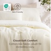 image:imageBedsure Oliver Green Queen Bedding Comforter Set Waffle Breathable Bedding Set All Season Comforter with 3 Pieces 1 Waffle Weave Comforter 90x90 and 2 Pillowcases 20x26Cream