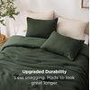 image:imageBedsure Oliver Green Queen Bedding Comforter Set Waffle Breathable Bedding Set All Season Comforter with 3 Pieces 1 Waffle Weave Comforter 90x90 and 2 Pillowcases 20x26Oliver Green
