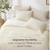 image:imageBedsure Oliver Green Queen Bedding Comforter Set Waffle Breathable Bedding Set All Season Comforter with 3 Pieces 1 Waffle Weave Comforter 90x90 and 2 Pillowcases 20x26Cream