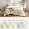 image:imageBedsure Oliver Green Queen Bedding Comforter Set Waffle Breathable Bedding Set All Season Comforter with 3 Pieces 1 Waffle Weave Comforter 90x90 and 2 Pillowcases 20x26Cream