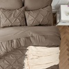 image:imageBedsure Oversized King Comforter Set Grey  Bed in a Bag Bedding Set 7 Pieces GentleSoft Pintuck Bed Set Gift for Family Pinch Pleat Grey Comforter with Sheets Pillowcases amp Shams21  Brown