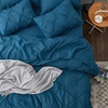 image:imageBedsure Oversized King Comforter Set Grey  Bed in a Bag Bedding Set 7 Pieces GentleSoft Pintuck Bed Set Gift for Family Pinch Pleat Grey Comforter with Sheets Pillowcases amp Shams14  Teal