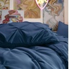 image:imageBedsure Oversized King Comforter Set Grey  Bed in a Bag Bedding Set 7 Pieces GentleSoft Pintuck Bed Set Gift for Family Pinch Pleat Grey Comforter with Sheets Pillowcases amp Shams12  Navy