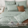 image:imageBedsure Oversized King Comforter Set Grey  Bed in a Bag Bedding Set 7 Pieces GentleSoft Pintuck Bed Set Gift for Family Pinch Pleat Grey Comforter with Sheets Pillowcases amp Shams05  Sage Green