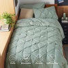 image:imageBedsure Oversized King Comforter Set Grey  Bed in a Bag Bedding Set 7 Pieces GentleSoft Pintuck Bed Set Gift for Family Pinch Pleat Grey Comforter with Sheets Pillowcases amp Shams05  Sage Green