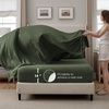 image:imageBedsure Oversized King Comforter Set Grey  Bed in a Bag Bedding Set 7 Pieces GentleSoft Pintuck Bed Set Gift for Family Pinch Pleat Grey Comforter with Sheets Pillowcases amp Shams02  Olive Green