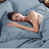 image:imageBedsure Oversized King Comforter Set Grey  Bed in a Bag Bedding Set 7 Pieces GentleSoft Pintuck Bed Set Gift for Family Pinch Pleat Grey Comforter with Sheets Pillowcases amp Shams07  Mineral Blue