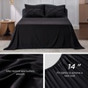 image:imageBedsure Oversized King Comforter Set Grey  Bed in a Bag Bedding Set 7 Pieces GentleSoft Pintuck Bed Set Gift for Family Pinch Pleat Grey Comforter with Sheets Pillowcases amp Shams11  Black