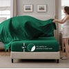 image:imageBedsure Oversized King Comforter Set Grey  Bed in a Bag Bedding Set 7 Pieces GentleSoft Pintuck Bed Set Gift for Family Pinch Pleat Grey Comforter with Sheets Pillowcases amp Shams26  Emerald Green