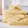 image:imageBedsure Oversized King Comforter Set Grey  Bed in a Bag Bedding Set 7 Pieces GentleSoft Pintuck Bed Set Gift for Family Pinch Pleat Grey Comforter with Sheets Pillowcases amp Shams25  Yellow