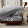 image:imageBedsure Oversized King Comforter Set Grey  Bed in a Bag Bedding Set 7 Pieces GentleSoft Pintuck Bed Set Gift for Family Pinch Pleat Grey Comforter with Sheets Pillowcases amp Shams01  Grey