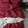 image:imageBedsure Oversized King Comforter Set Grey  Bed in a Bag Bedding Set 7 Pieces GentleSoft Pintuck Bed Set Gift for Family Pinch Pleat Grey Comforter with Sheets Pillowcases amp Shams24  Dark Red