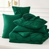 image:imageBedsure Oversized King Comforter Set Grey  Bed in a Bag Bedding Set 7 Pieces GentleSoft Pintuck Bed Set Gift for Family Pinch Pleat Grey Comforter with Sheets Pillowcases amp Shams26  Emerald Green