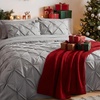 image:imageBedsure Oversized King Comforter Set Grey  Bed in a Bag Bedding Set 7 Pieces GentleSoft Pintuck Bed Set Gift for Family Pinch Pleat Grey Comforter with Sheets Pillowcases amp Shams01  Grey