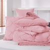 image:imageBedsure Oversized King Comforter Set Grey  Bed in a Bag Bedding Set 7 Pieces GentleSoft Pintuck Bed Set Gift for Family Pinch Pleat Grey Comforter with Sheets Pillowcases amp Shams27  Baby Pink