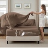 image:imageBedsure Oversized King Comforter Set Grey  Bed in a Bag Bedding Set 7 Pieces GentleSoft Pintuck Bed Set Gift for Family Pinch Pleat Grey Comforter with Sheets Pillowcases amp Shams21  Brown