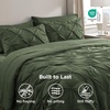 image:imageBedsure Oversized King Comforter Set Grey  Bed in a Bag Bedding Set 7 Pieces GentleSoft Pintuck Bed Set Gift for Family Pinch Pleat Grey Comforter with Sheets Pillowcases amp Shams02  Olive Green