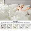 image:imageBedsure Oversized King Comforter Set Grey  Bed in a Bag Bedding Set 7 Pieces GentleSoft Pintuck Bed Set Gift for Family Pinch Pleat Grey Comforter with Sheets Pillowcases amp Shams19  Ivory