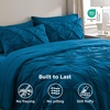 image:imageBedsure Oversized King Comforter Set Grey  Bed in a Bag Bedding Set 7 Pieces GentleSoft Pintuck Bed Set Gift for Family Pinch Pleat Grey Comforter with Sheets Pillowcases amp Shams14  Teal
