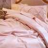 image:imageBedsure Oversized King Comforter Set Grey  Bed in a Bag Bedding Set 7 Pieces GentleSoft Pintuck Bed Set Gift for Family Pinch Pleat Grey Comforter with Sheets Pillowcases amp Shams06  Pink