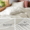image:imageBedsure Oversized King Comforter Set Grey  Bed in a Bag Bedding Set 7 Pieces GentleSoft Pintuck Bed Set Gift for Family Pinch Pleat Grey Comforter with Sheets Pillowcases amp Shams19  Ivory