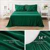 image:imageBedsure Oversized King Comforter Set Grey  Bed in a Bag Bedding Set 7 Pieces GentleSoft Pintuck Bed Set Gift for Family Pinch Pleat Grey Comforter with Sheets Pillowcases amp Shams26  Emerald Green