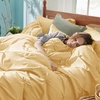 image:imageBedsure Oversized King Comforter Set Grey  Bed in a Bag Bedding Set 7 Pieces GentleSoft Pintuck Bed Set Gift for Family Pinch Pleat Grey Comforter with Sheets Pillowcases amp Shams25  Yellow