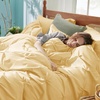 image:imageBedsure Oversized King Comforter Set Grey  Bed in a Bag Bedding Set 7 Pieces GentleSoft Pintuck Bed Set Gift for Family Pinch Pleat Grey Comforter with Sheets Pillowcases amp Shams25  Yellow