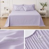 image:imageBedsure Oversized King Comforter Set Grey  Bed in a Bag Bedding Set 7 Pieces GentleSoft Pintuck Bed Set Gift for Family Pinch Pleat Grey Comforter with Sheets Pillowcases amp Shams13  Light Purple