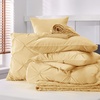 image:imageBedsure Oversized King Comforter Set Grey  Bed in a Bag Bedding Set 7 Pieces GentleSoft Pintuck Bed Set Gift for Family Pinch Pleat Grey Comforter with Sheets Pillowcases amp Shams25  Yellow