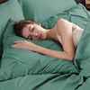 image:imageBedsure Oversized King Comforter Set Grey  Bed in a Bag Bedding Set 7 Pieces GentleSoft Pintuck Bed Set Gift for Family Pinch Pleat Grey Comforter with Sheets Pillowcases amp Shams31  Pea Green