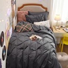 image:imageBedsure Oversized King Comforter Set Grey  Bed in a Bag Bedding Set 7 Pieces GentleSoft Pintuck Bed Set Gift for Family Pinch Pleat Grey Comforter with Sheets Pillowcases amp Shams04  Dark Grey