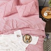image:imageBedsure Oversized King Comforter Set Grey  Bed in a Bag Bedding Set 7 Pieces GentleSoft Pintuck Bed Set Gift for Family Pinch Pleat Grey Comforter with Sheets Pillowcases amp Shams27  Baby Pink