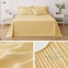image:imageBedsure Oversized King Comforter Set Grey  Bed in a Bag Bedding Set 7 Pieces GentleSoft Pintuck Bed Set Gift for Family Pinch Pleat Grey Comforter with Sheets Pillowcases amp Shams25  Yellow