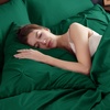 image:imageBedsure Oversized King Comforter Set Grey  Bed in a Bag Bedding Set 7 Pieces GentleSoft Pintuck Bed Set Gift for Family Pinch Pleat Grey Comforter with Sheets Pillowcases amp Shams26  Emerald Green