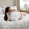 image:imageBedsure Oversized King Comforter Set Grey  Bed in a Bag Bedding Set 7 Pieces GentleSoft Pintuck Bed Set Gift for Family Pinch Pleat Grey Comforter with Sheets Pillowcases amp Shams03  White